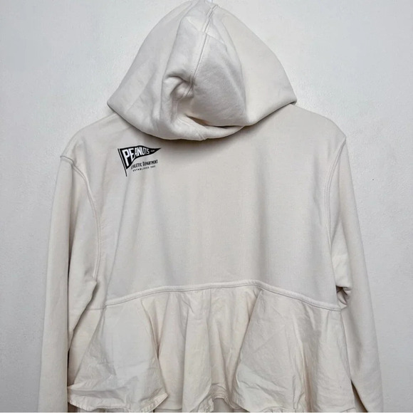 Zara Womens Small Snoopy Peanut Limited Tier Back Beige Hoodie - Picture 13 of 16